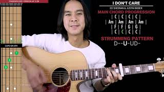 I Don't Care Guitar Cover Ed Sheeran Justin Bieber  🎸 |Tabs + Chords|