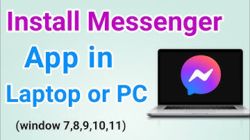 Laptop me messenger app kaise download kare | How to install facebook messenger app in laptop or Pc
