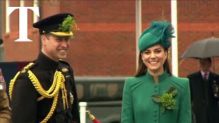 Kate and William celebrate St. Patrick's Day with Irish Guards