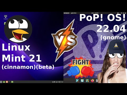 Linux Mint 21 vs Pop! OS 22.04