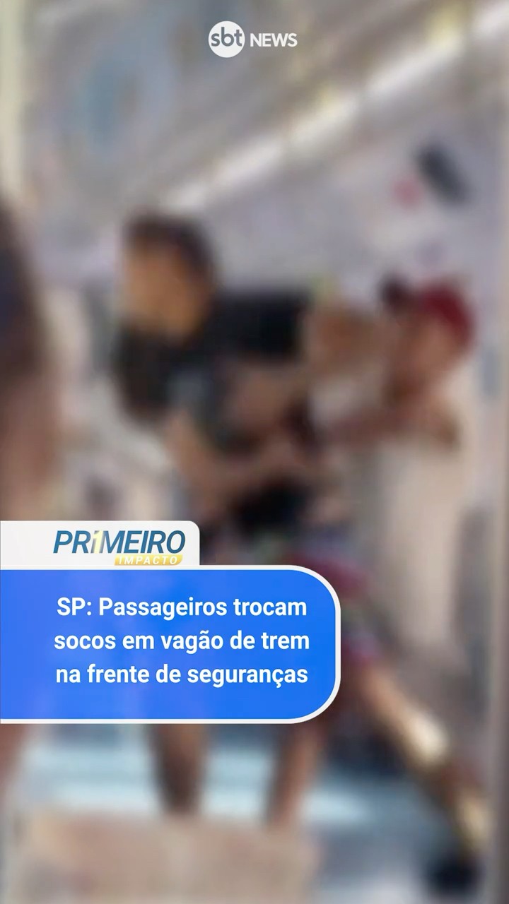 SP: Passageiros trocam socos em vagão de trem na frente de seguranças