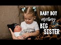 BRINGING NEWBORN BABY HOME + MEETING BIG SISTER! | Jessica Elle