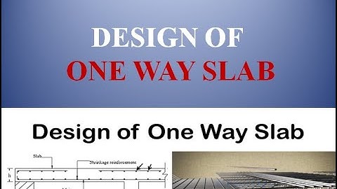 SD1 MOD 3 CLASS 3 ONE WAY SIMPLY SUPPORTED SLAB- DESIGN