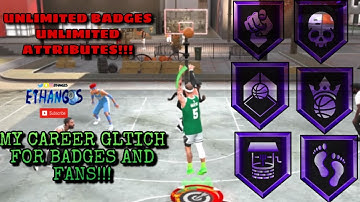 WORKS 100% After patch 1.07. Glitch for grinding my career 99 attributes ALL HOF badge Glitch!