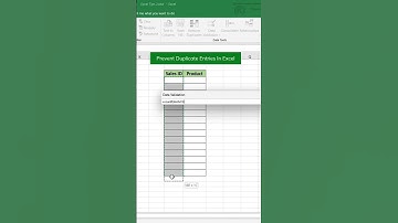 prevent Duplicate Entries in excel🤔🤔🔥 #excel #shortfeed  #excelshortcuts