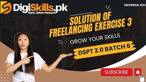 How to Complete Digiskills Exercise| Freelancing Exercise 3| Batch 6 course