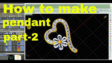 How to make  pendant part 2 gem prong - jewellery cad design - rhino5/matrix9- combined