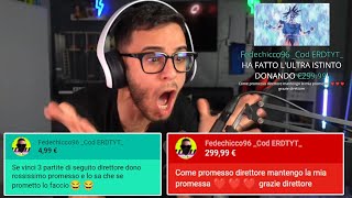 RAGAZZO MI SFIDA A VINCERE 3 PARTITE DI FILA E DONA 300€ su FORTNITE!! 😱