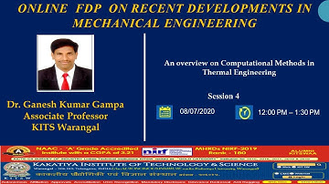 DAY-2(2) One week Faculty Development Programme on "RECENT DEVELOPMENTS IN MECHANICAL ENGINEERING"