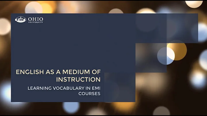 EMI Learning Vocabulary in EMI Courses