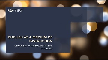 EMI Learning Vocabulary in EMI Courses