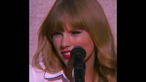 Taylor Swift - Begin again (live at the Ellen