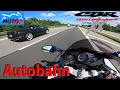 Honda CBR1100XX and FERRARI on German Autobahn
