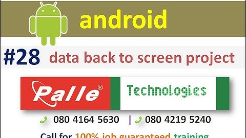 example for passing data back to parent screen in android studio
