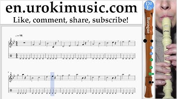 How to Play Recorder (B.) Major Lazer & DJ Snake - Lean On Tabs Part#1 exercises, scales um-i352