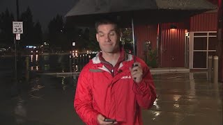 Rain arrives in San Jose