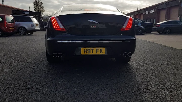 Jaguar XJ 5.0 supercharged v8 custom exhaust #cars #jaguar #exhaust