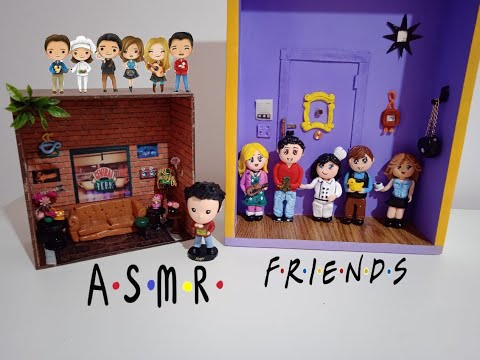 Bonecos e cenários de Friends/ASMR com voz suave .#friends#asmr#vozsuave#softspoken