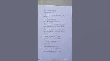 Zoology honours question paper | Zoology CC-8 vertebrate anatomy B.Sc. Ranchi University