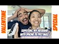 Suprising my husband with iphone 15 pro max  his reaction   valentine special 