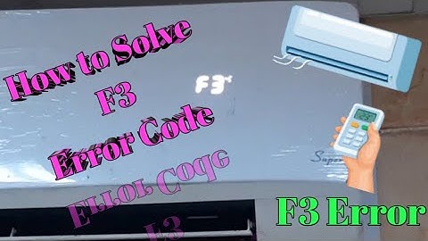 F3 Error code air conditioner || Akai ac error code || F3 error code akai air conditioner