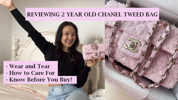 Chanel Flower Tweed Classic Medium Flap Bag - Pink Shoulder Bags, Handbags  - CHA638672