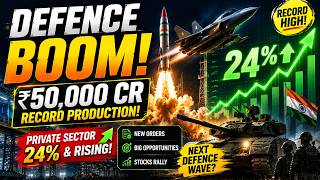 India's Defence Revolution? Record Production, Defence Orders &amp; Stocks Rally Explained #sharemarket