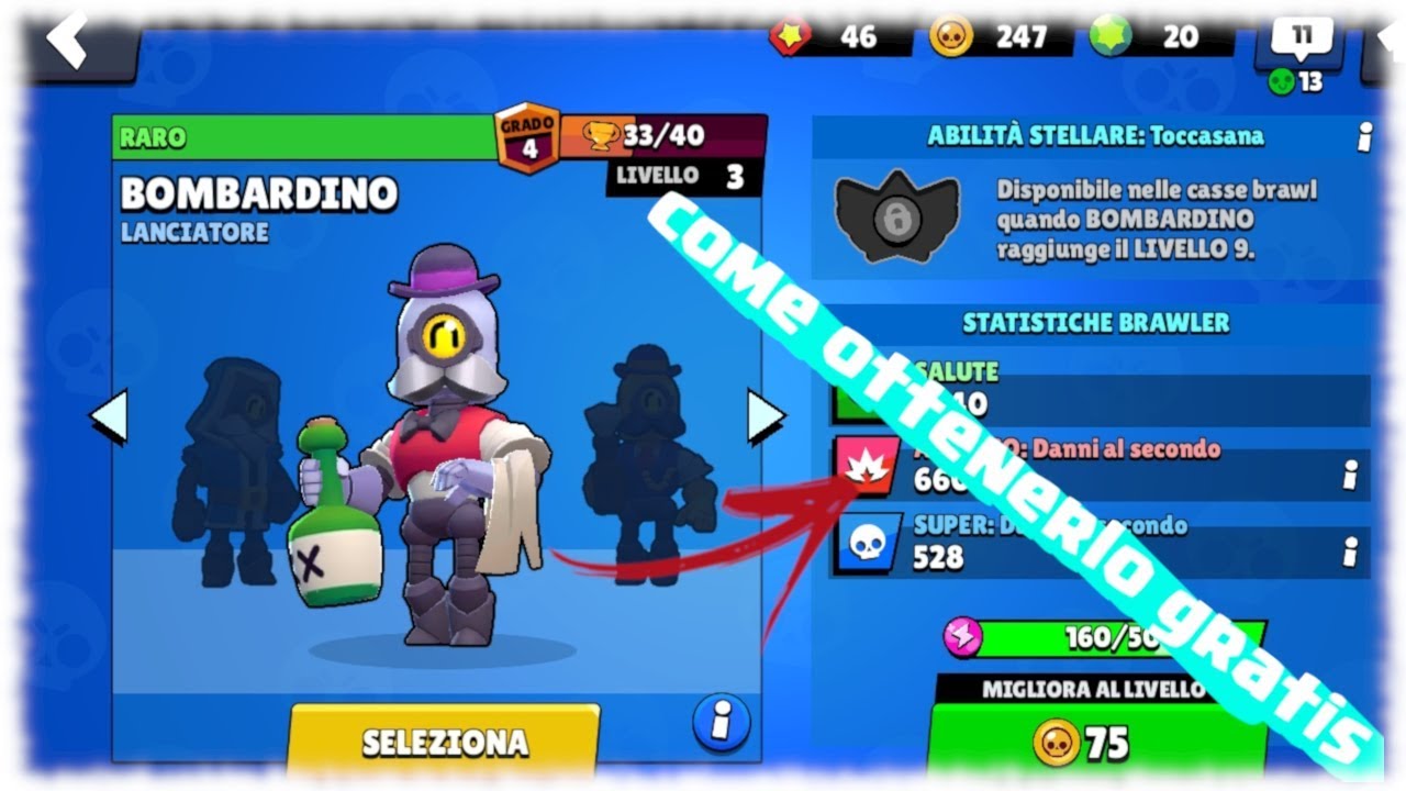 Come Ottenere Bombardino Una Skin Brawl Stars Youtube - brawl stars bombardino d'oro