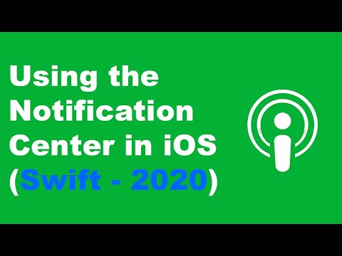 How to Use the Notification Center in Swift 5 and iOS (Xcode 11) - 2020