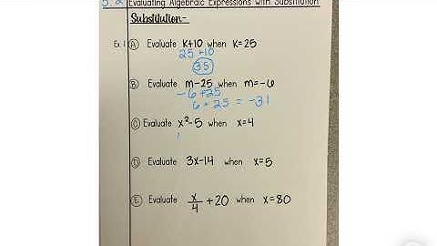 5.2 Evaluate withSubstitution