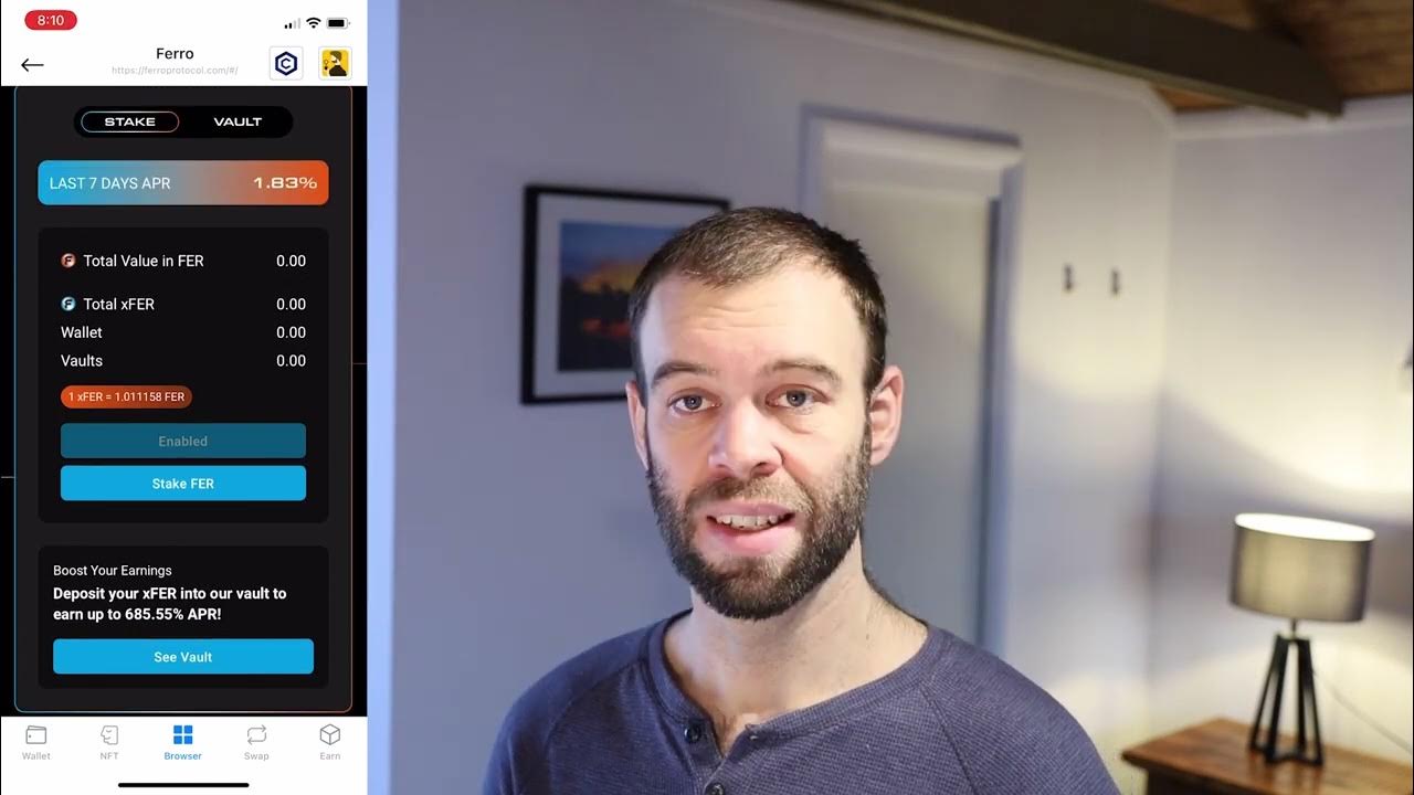 How to stake FER to get xFER on the Ferro Protocol using the Crypto.Com