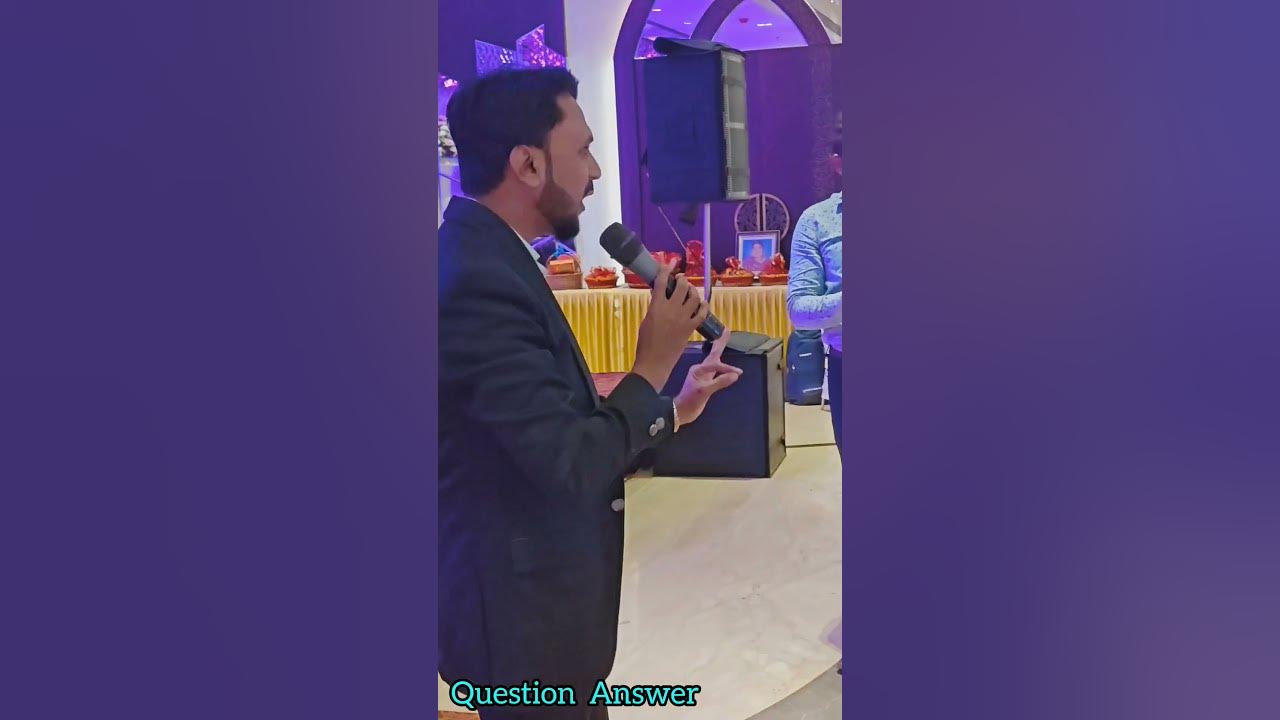 Anchor Zuber Siddiqui in Mumbai Ring Ceremony Event - YouTube