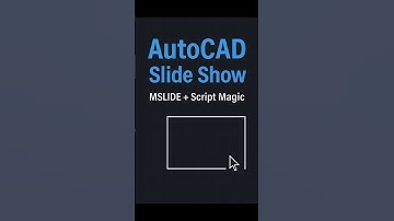 AutoCAD Slideshow Trick! Create Animated Views with MSLIDE & Script 🎬⚙️