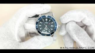 Omega Seamaster Professional 2535.80 Diver 300M Gmt Review Watch Vault Nyc