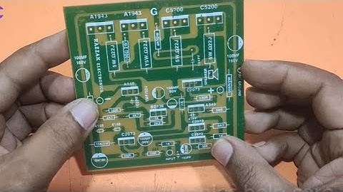 Transistor amplifier circuit diagram using 2sc5200 and 2sa1943