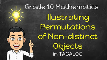 [Math 10] Illustrating PERMUTATIONS of Non-Distinct Objects in Tagalog