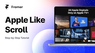 Scroll Animations like Apple  - Framer Tutorial