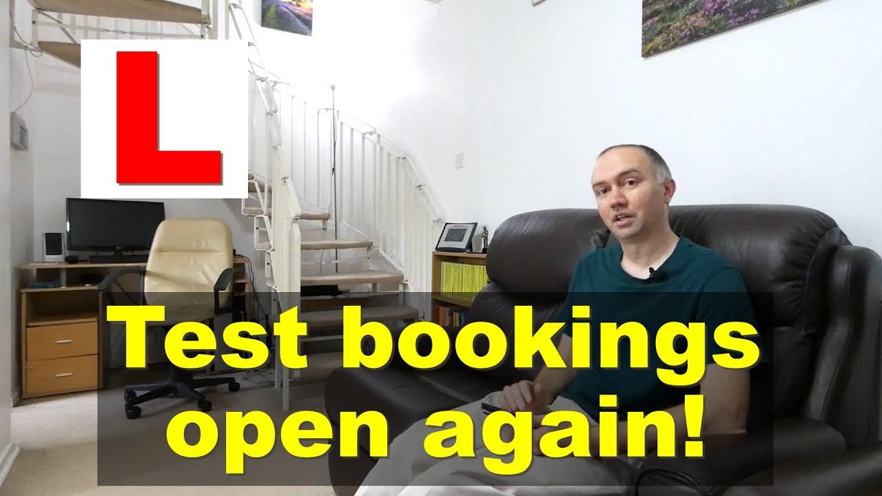 Driving Test Bookings Open Again Dates And Details YouTube driving-test-bookings-open-again-dates-and-details-youtube