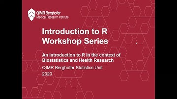 Introduction to R Workshop Series: Video 14 - Tidyverse - Analysis