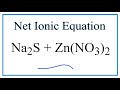 Ionic Equations and Spectator Ions