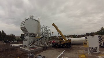 Setting up a Concrete Batch Plant - Timelapse