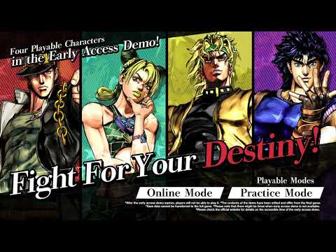 JoJo's Bizarre Adventure: All-Star Battle R - Early Access Demo Trailer