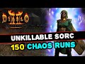 3 very rare unique items in 150 chaos runs  immortal sorc insane luck   diablo 2 resurrected