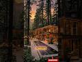 Luxury Forest House Construction in USA 🇺🇸 | Modern Villa Build in Nature 🌲✨ #usashorts #shorts #usa