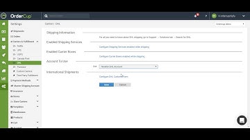 Configure DHL Account