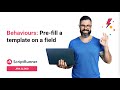 3. Behaviours demo: Pre-fill a template on a field with ScriptRunner for Jira Cloud