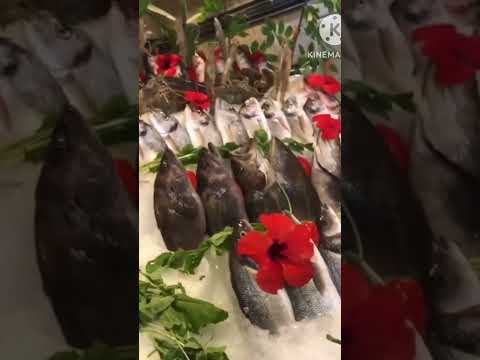 اجمل تشكيلة سمك مطعم عروس البحر فى بحر بجوار مسجد ابو العباس