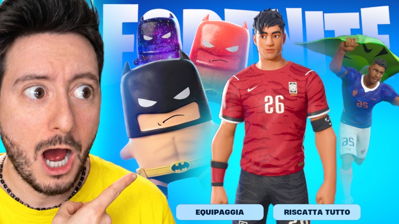 TROVO I CALCIATORI DEI MONDIALI nel MIO ARMADIETTO SU FORTNITE e BATMAN SPIRITELLO ESTIVO?! 😱