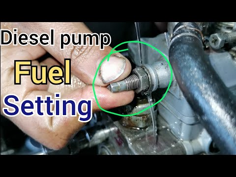 how to fuel setting diesel pump // 4d56 diesel pump