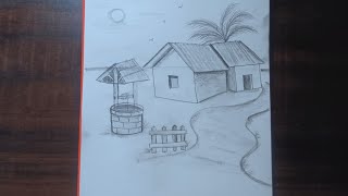 How to draw scenery drawing  | Easy scenery drawing #scenery #drawing #easydrawing 